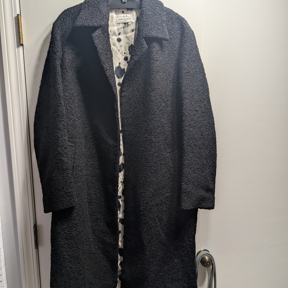 Dries Van Noten Charcoal Teddy Jacket